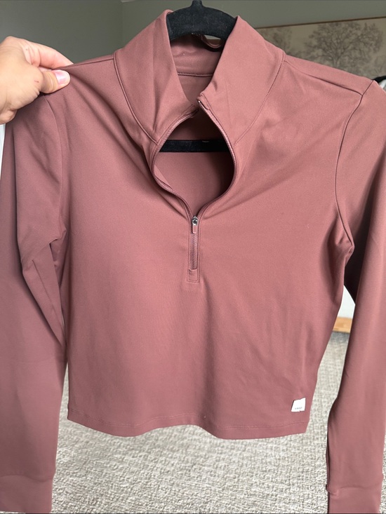 Vuori Tops - Vuori Cropped Studio Half Zip